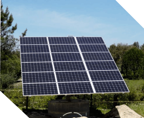 Produ&ccedil;&atilde;o eletricidade fotovoltaica com seguidor